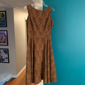 Vintage Bettie Page Cheetah A-Line dress XL